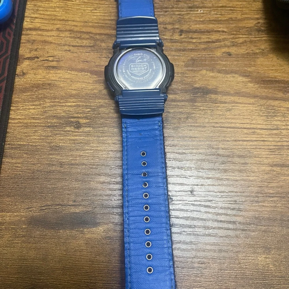 Casio G-Shock Black and Blue Watch G-7900MS